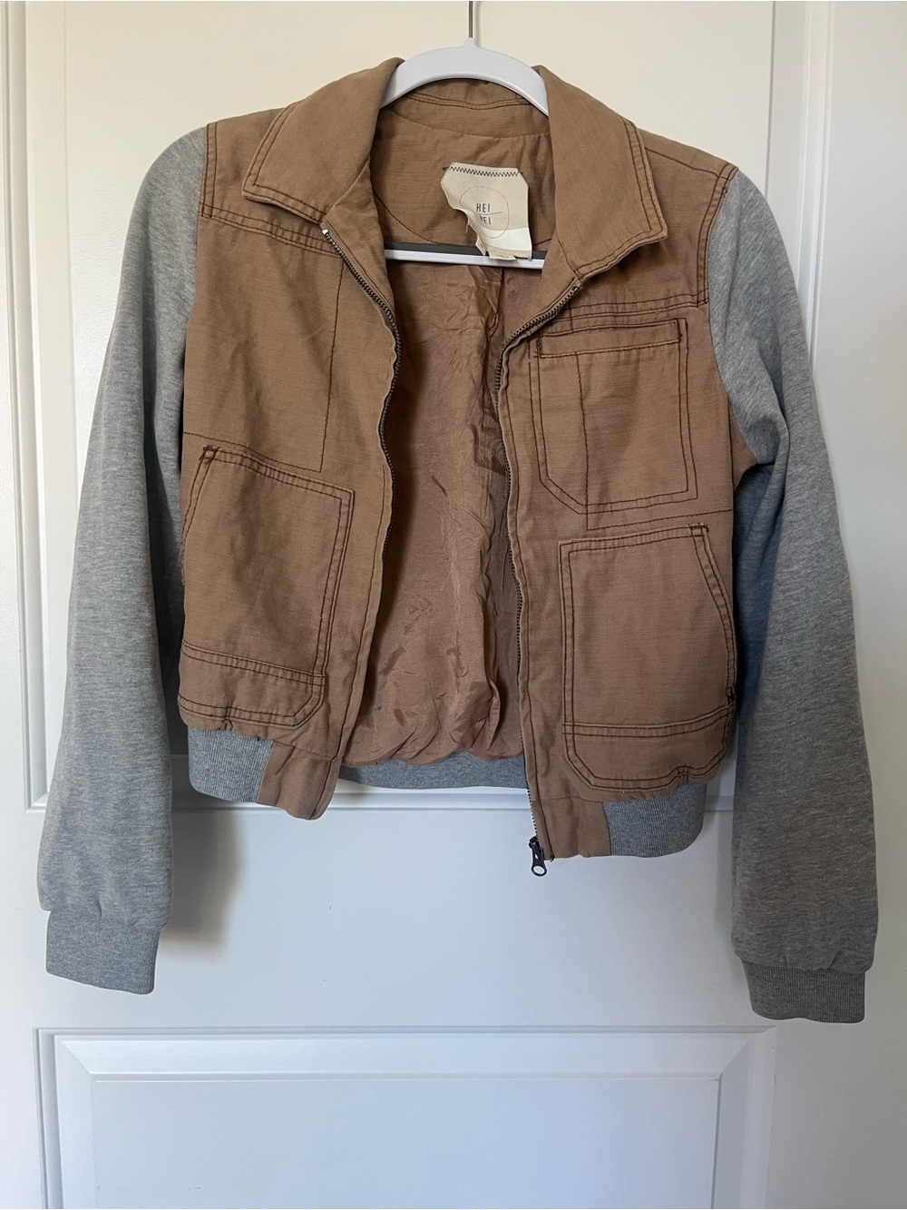 Anthropologie Two-Tone Bomber Jacket